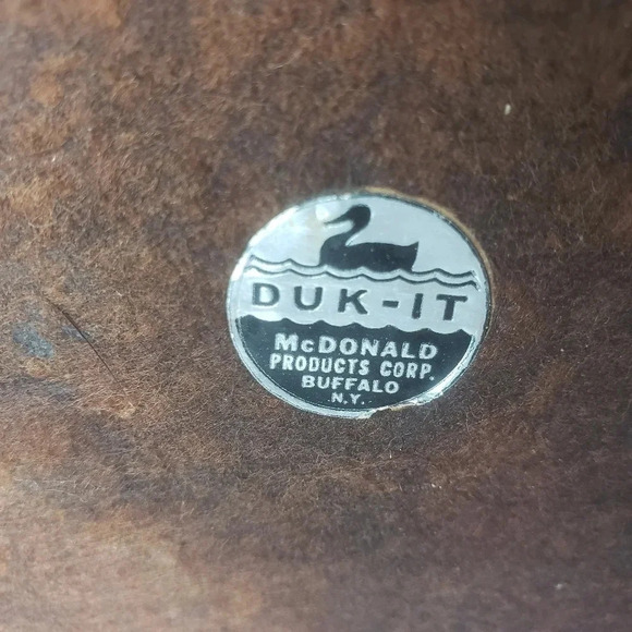 Vintage DUK-IT  Mcdonald Genuine American Walnut 6 Tobacco Pipe Holder MCM - Picture 7 of 7